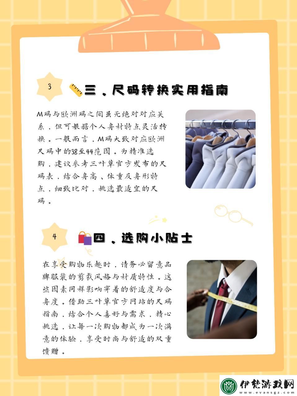 “三葉草”M碼對陣歐羅巴尺碼