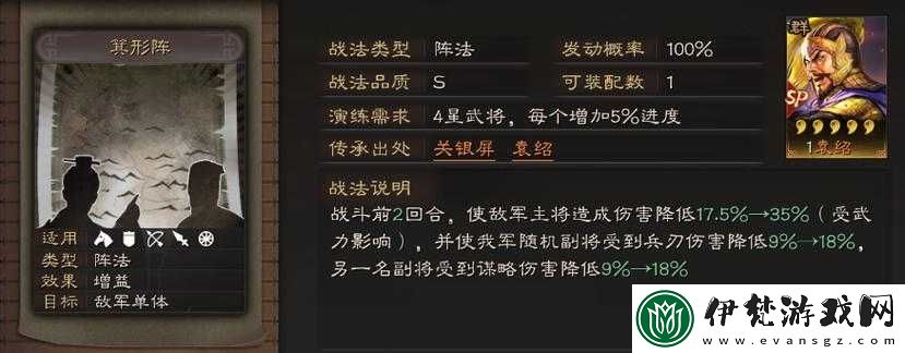 國志戰略版箕形陣陣法解析