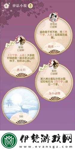 遇見逆水寒驛站小報答案驛站探秘活動12月最新篇章答案解析