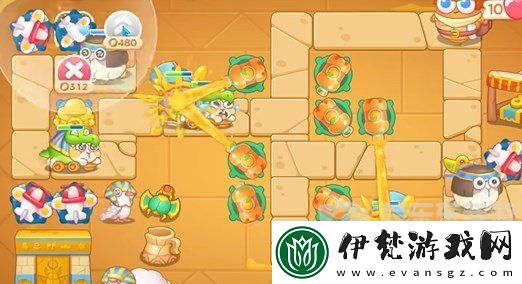 保衛蘿卜4法老歸來第48關怎么過