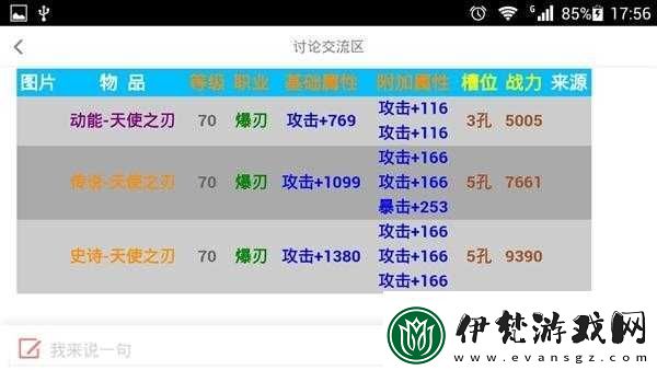 天天來戰爆刃武器資料數據匯總