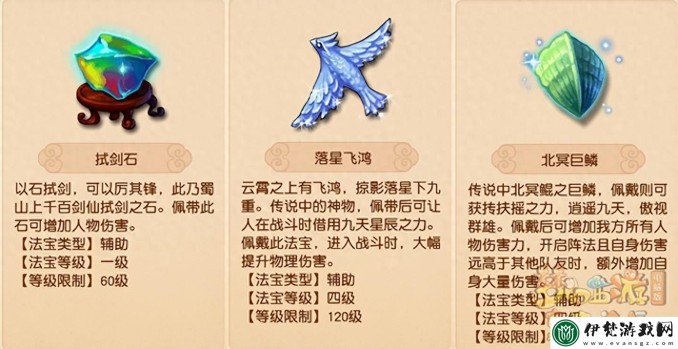 夢幻西游四級法寶合成方法詳解