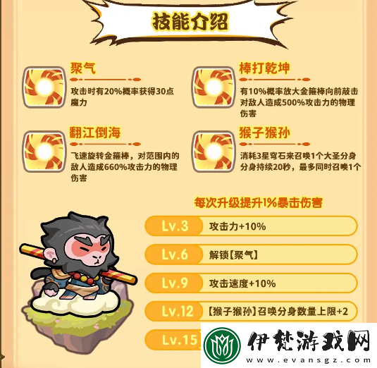 勇者挑戰(zhàn)孫悟空怎么合成孫悟空技能及合成公式