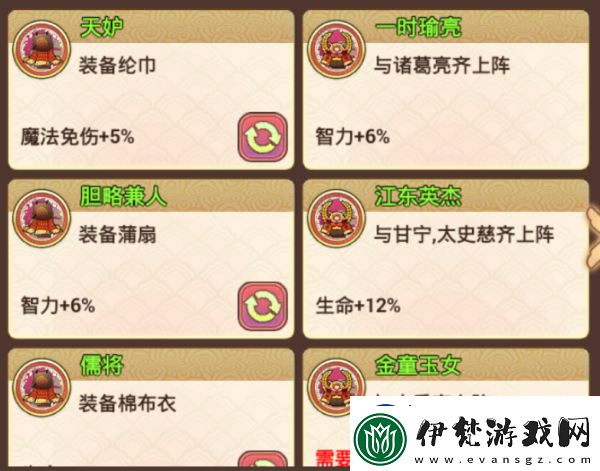 真三國錄周瑜技能屬性緣分隨從推薦具體一覽