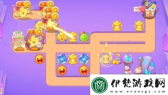 保衛蘿卜4阿波與魔法寶藏第61關怎么過