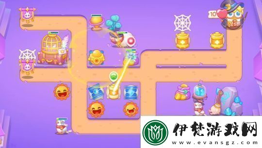 保衛蘿卜4阿波與魔法寶藏第61關怎么過