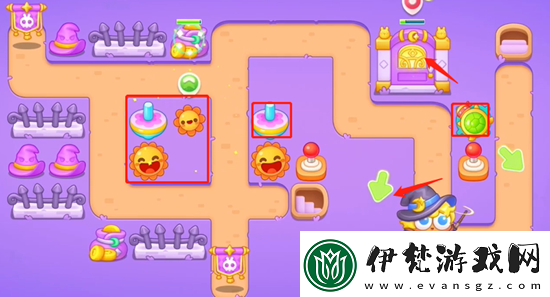 保衛(wèi)蘿卜4阿波與魔法寶藏第13關怎么通關