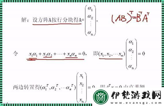 “浪子”行列式