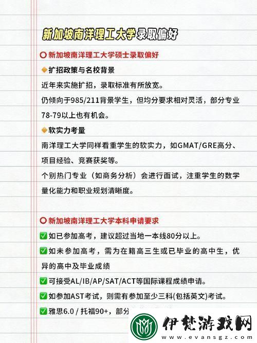 新加坡國立大學本科“入坑”要求探秘——自嘲版