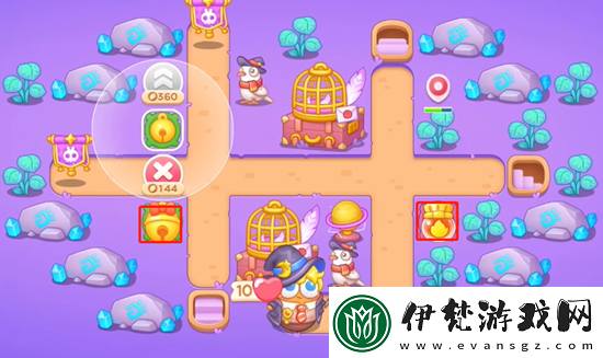 保衛蘿卜4阿波與魔法寶藏第57關通關攻略
