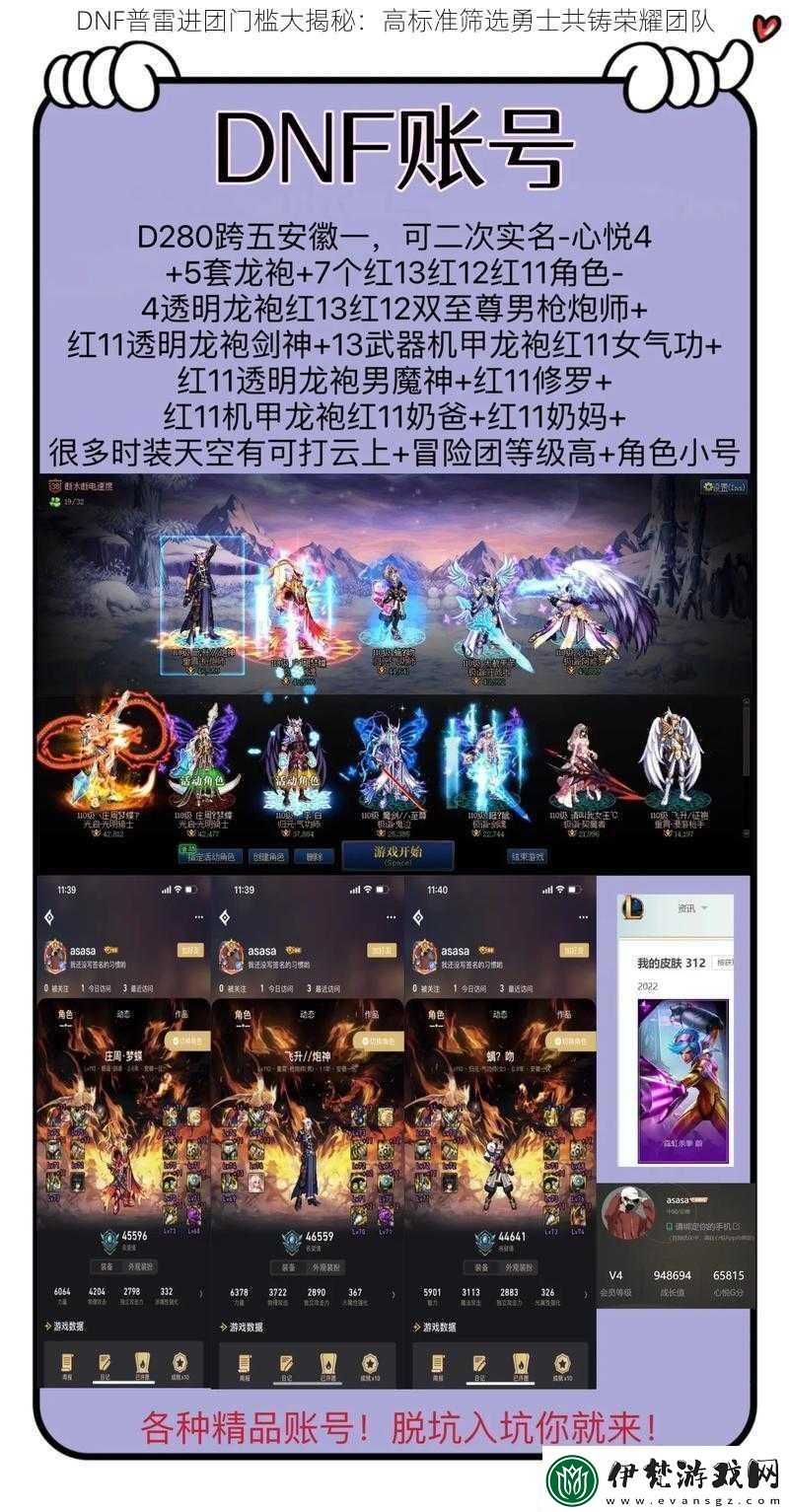DNF普雷進團門檻大揭秘
